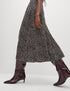Printed V-Neck Midaxi Tea Dress